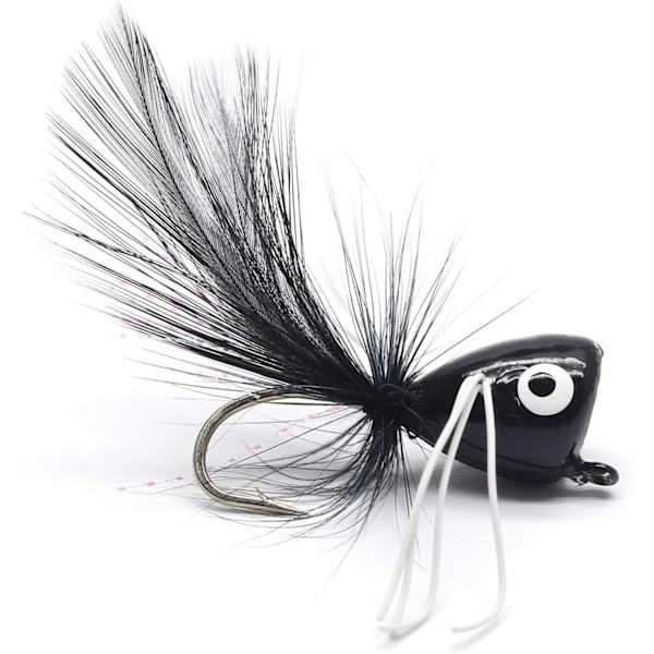 Sæt med 10, Feather Fly Hook Barb Fiskegrej Tilbehør