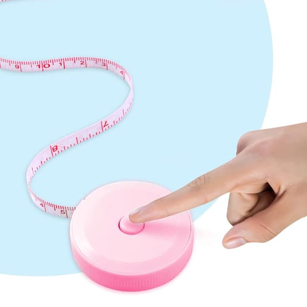 2-pack Retrakterbart Måttband för att mäta längd, bröst, midja, etc. 150 cm