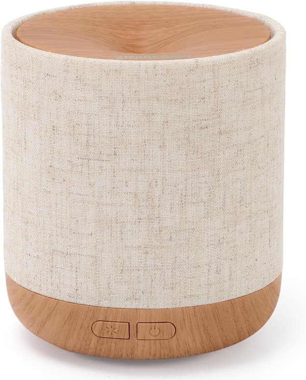 Æterisk Olie Diffuser 200 ml med Natlampe | Ultralyd Aroma Diffuser | Luftfugter Lille Luftfugter til Soveværelse