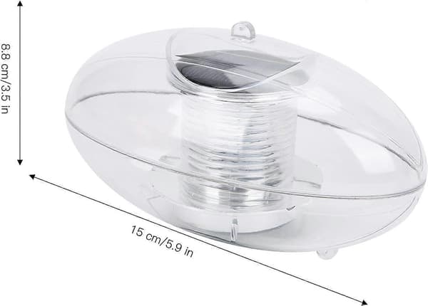 LED Solar Flydende Poollys, Praktiske Effektivt Solar Poollys