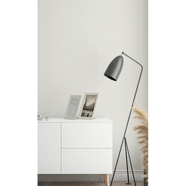 Skummet Vinyltapet Puss-Look - 10m x 0.5m - IXPE Støyreduksjon - For Stue Soverom - Hvit