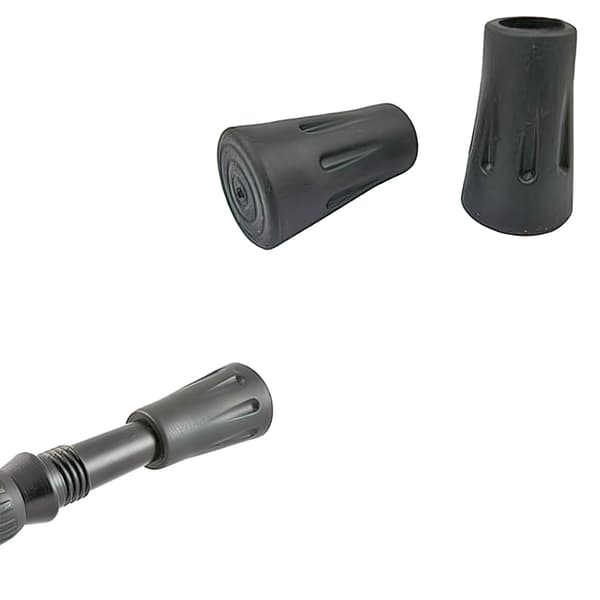 4-pack - Gummifötter för gångstavar 11 mm / vandringsstavar