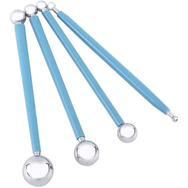 Modellering bollverktyg, metallboll stylus lera keramik keramik skulpteringsverktyg set skulpteringsbollverktyg keramikverktyg lera skulpteringsverktyg set