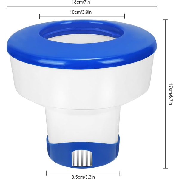 Flydende pool dispenser, automatisk klordispenser, klordispenser, udendørs flydende dispenser, klordispenser, kemisk dispenser til svømmebassin