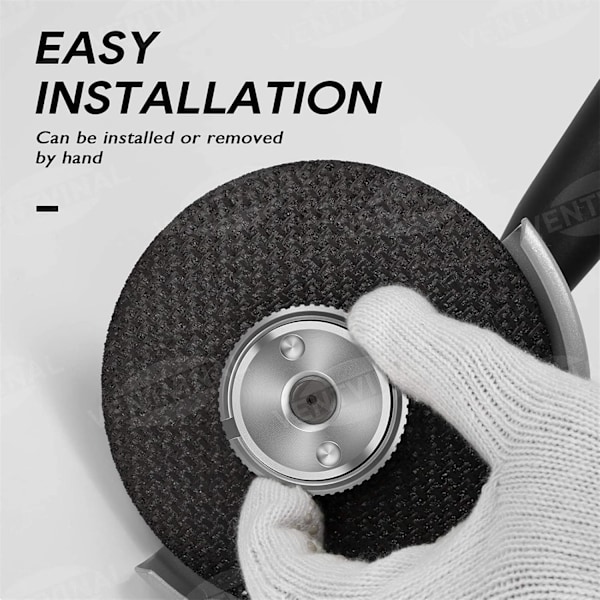Hurtigutløsermutter SDS Clic M14, for alle vinkelslipere AEG, Black & Decker, Dewalt, Flex, Hitachi, Metabo, Makita etc. (1x spennmutter)