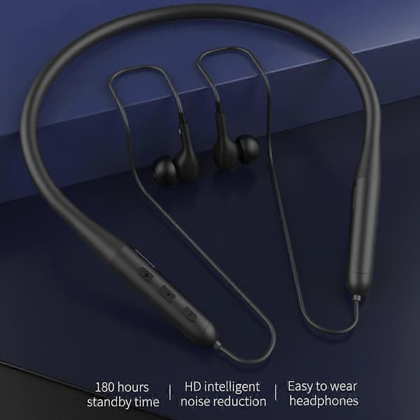Typ A ML729 Nackbands Bluetooth Headset Sport Löpning Trådlös Musik Samtal Magnetisk In-Ear