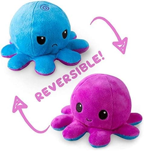 Original Reversible Octopus Plysj | Patentert Design | Lilla og Blå