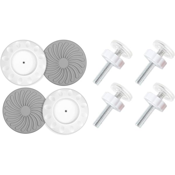 Stykker Snap Baby Wall Protectors, gjengede pin-stenger, baby sikkerhetsbuffere for dørtrapper, for dører, vegger, kjæledyrtrapper, babyport