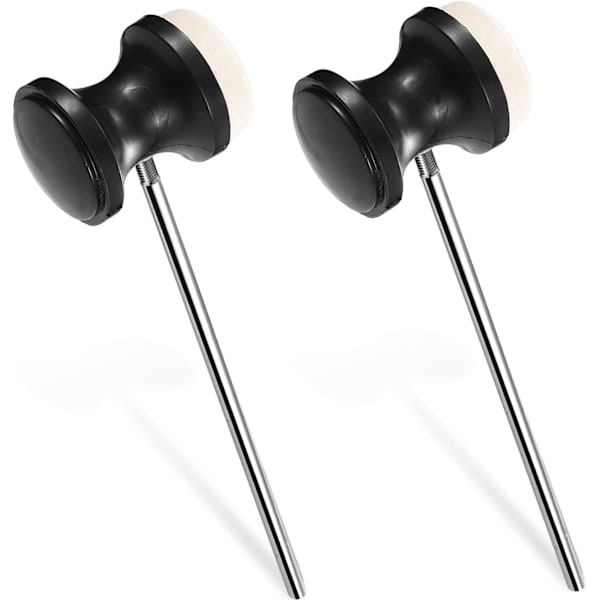 2-pak reversible basstrommepedal-slagere til basstrommepedal-slag med percussion-tilbehør