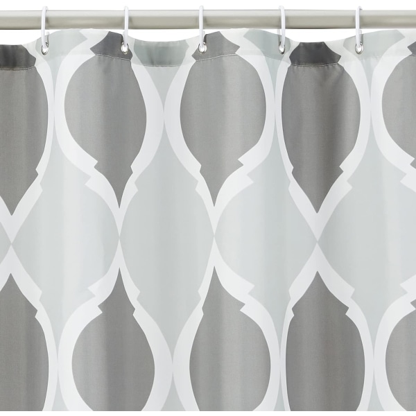 Dusjforheng i stoff - 72 x 72 tommer, for baderom 72''x72'' Gray/Gray Moroccan
