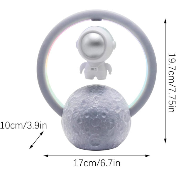 Magnetisk Levitation Bluetooth Højttaler Astronaut Hjem Kreativ Mini Radio Udendørs Trådløs Subwoofer