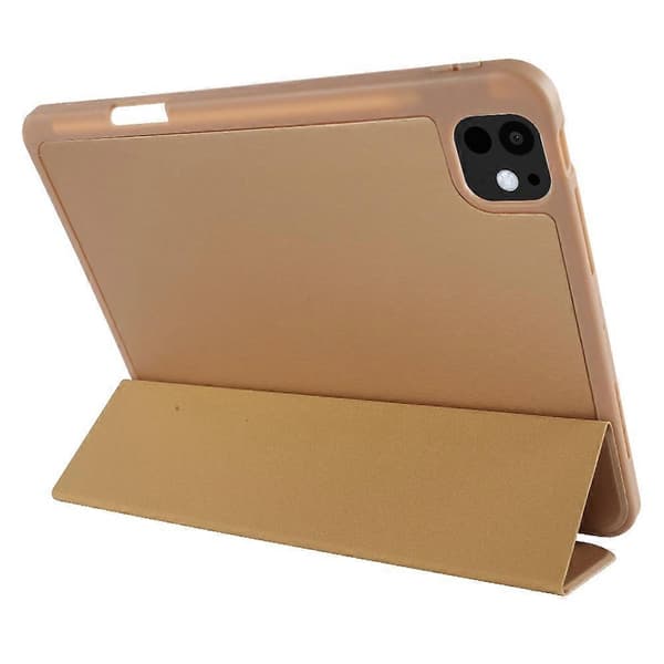 Beskyttelsesetui til iPad Pro 13 (2024) Tri-Fold Stativ PU Lær Tablet Cover