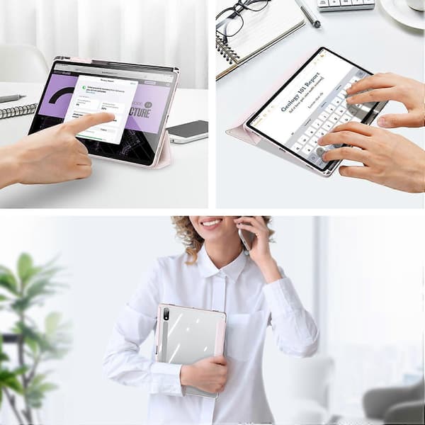 DUX DUCIS TOBY Series Etui til Samsung Galaxy Tab S10+/S9+/S9 FE+ Tri-Fold Stand Tablet Cover