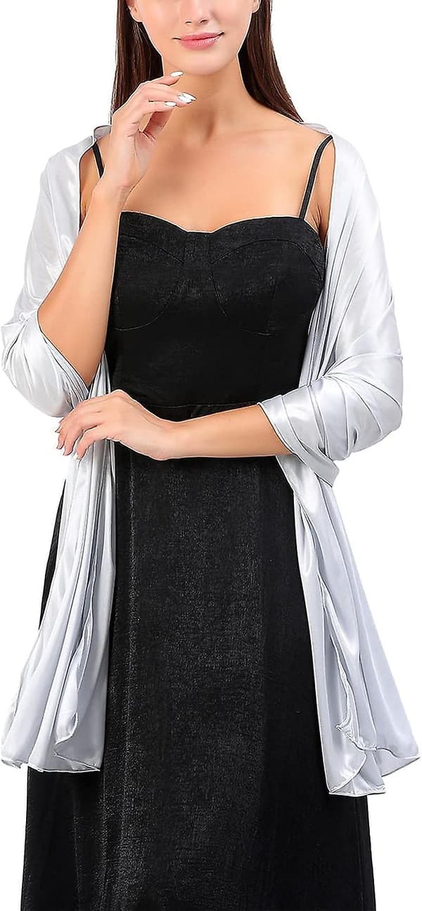 Dame Bryllupssjal Og Wraps - Elegant Lange Brude Slør Til Aftenfest