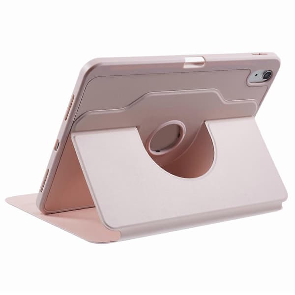 Fodral med Ställ i Läder för iPad 10.9 (2022) - Roséguld