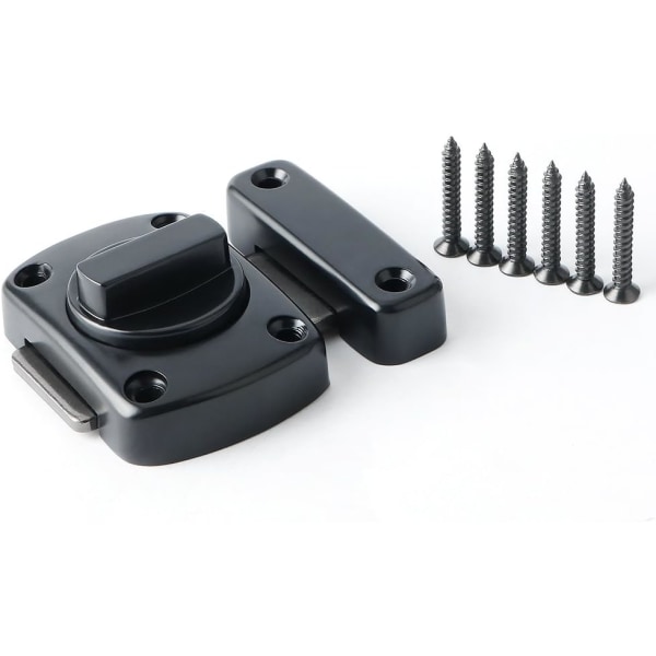 Roterende Bolt Latch portlås sikkerhetsdørlås, MS220E-B Plating Black