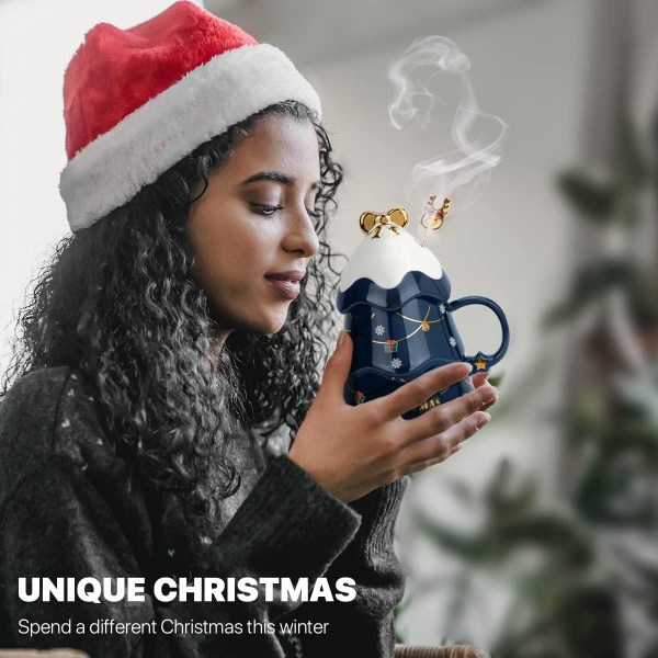 Julkaffekopp, semester härlig julkopp, härlig keramisk tekopp