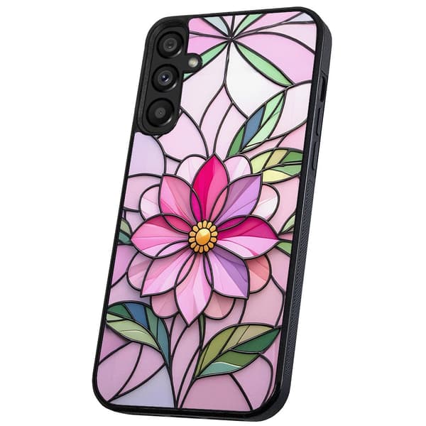 Samsung Galaxy A16 - Etui/Mobiltaske Glasblomst