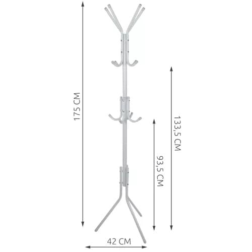 Naulakko / Vaateteline - 170cm white
