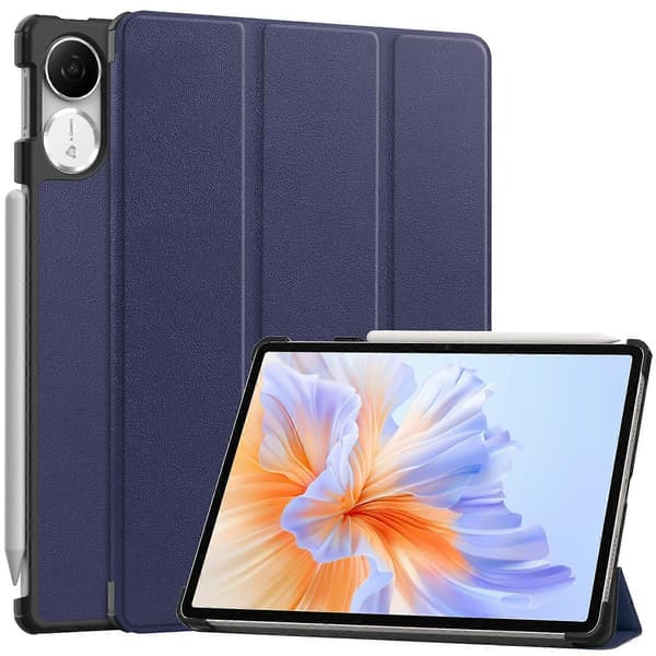 For Honor Pad V9 Deksel Anti-Fall Lær Stativ Tablet Cover - Mørkeblå