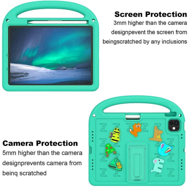 Ställfodral EVA+PC surfplattsskydd för iPad Air 11 (2024)/iPad Pro 11 (2024)