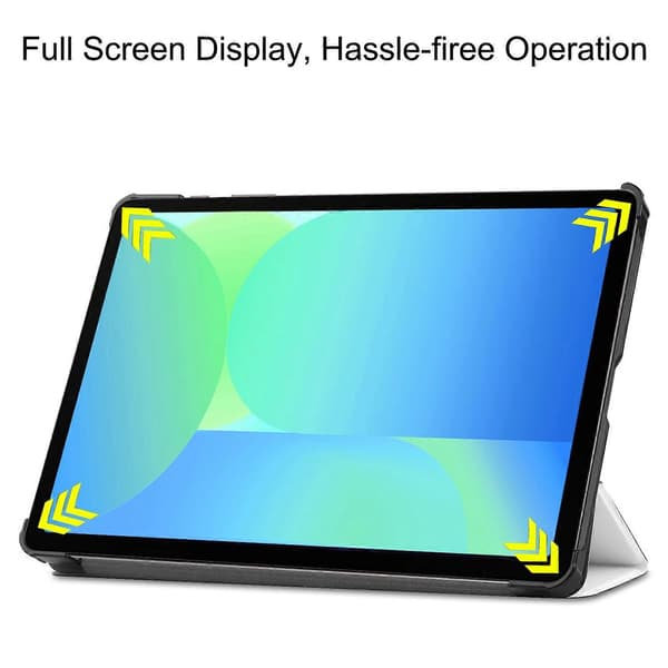 For Samsung Galaxy Tab S10 FE/S9 FE Deksel Anti-Fall Lær Stativ Tablettdeksel