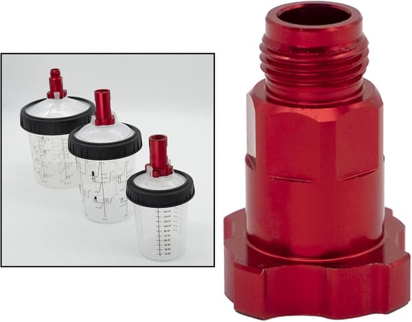 Spray Cup Connector, Spray Gun Engangsadapter Connector, Ekstern M16x1.5