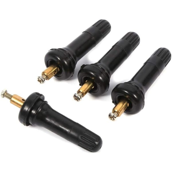 4 stk TPMS ventilstamme, dekktrykk sensor ventilstamme bil dekkventil TPMS dekkventil