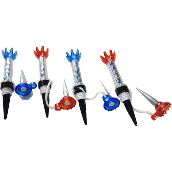 4-pack golfträningspinnar, magnetpinne och gummipinne för driving range och träningsmattor