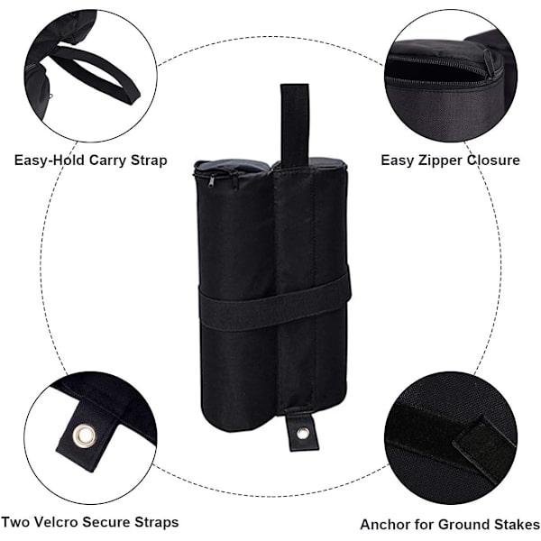 4-pack Gazebo Sandvikter, Tung vikt, Industriell kvalitet, Tung vikt, Benvikter, Benvikter, Solskyddstält, Solskydd
