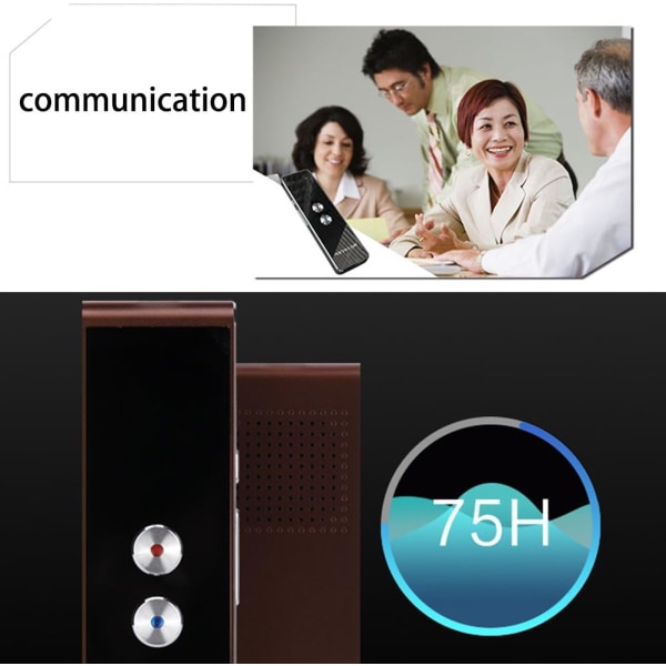 T8 intelligent röstöversättare, språköversättare i realtid, 2,4G trådlös röst-/textinlärning