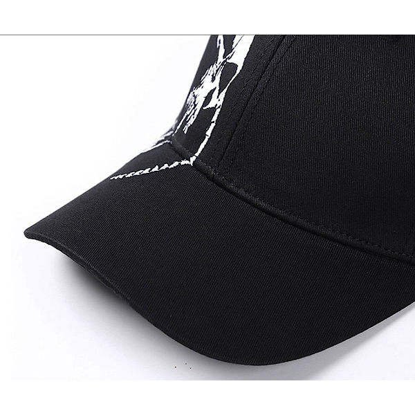Herre Baseball Cap, Bomulds Udendørs Sports Cap Cool Skull Bag Button Cap Mænd Kvinder