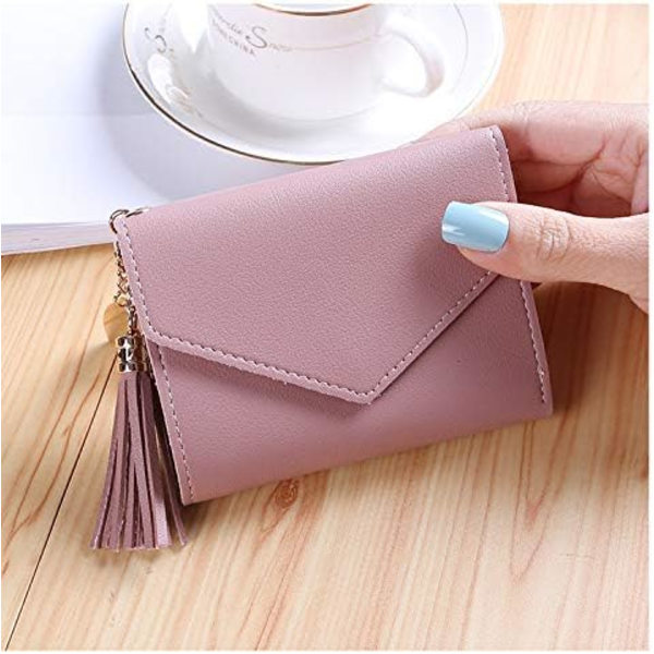 Naisten pieni lompakko, ultraohut Pu-nahkainen luottokorttikotelo, naisten clutch-lompakko