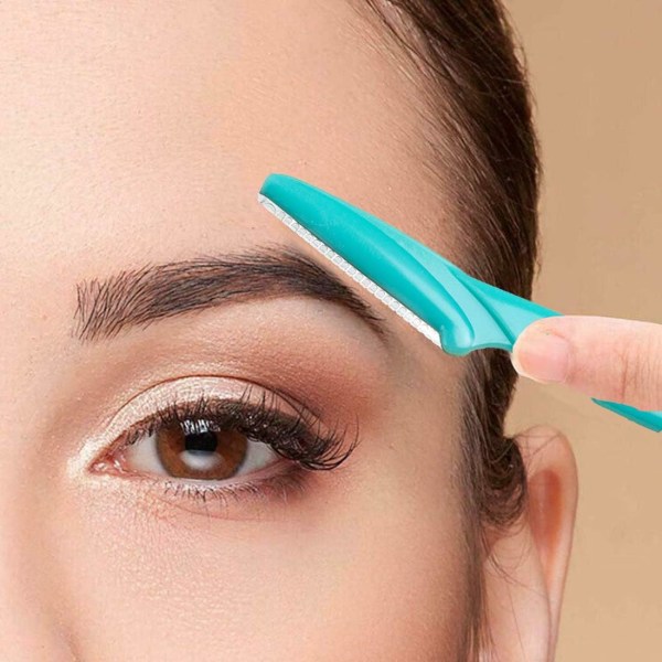9 st Eyebrow Razors Multipurpose Fine Hair Remover Exakt Ögonbrynstrimmer Portable Facial Hair Sharp Removers（rosa/blå/gul）