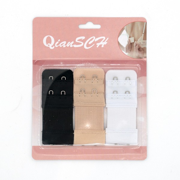 9 stk elastisk forlengersett - BH-stroppforlengere i 3 farger