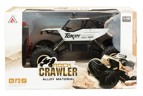 Radiostyret terrængående bil / 1:12 Crawler - RC silver