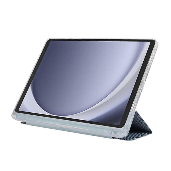 Ställfodral för Samsung Galaxy Tab A9+ Auto Sleep/Wake Kolfibertextur Läder Tablet Skydd
