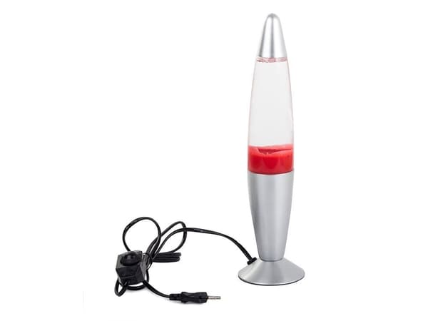 Lavalampa / LED-lampa - 34 cm red