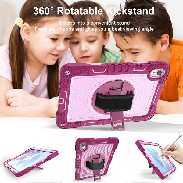 Fodral för Huawei MatePad 11.5 S Silikon+PC Ställbart Tabletskydd med Axelrem