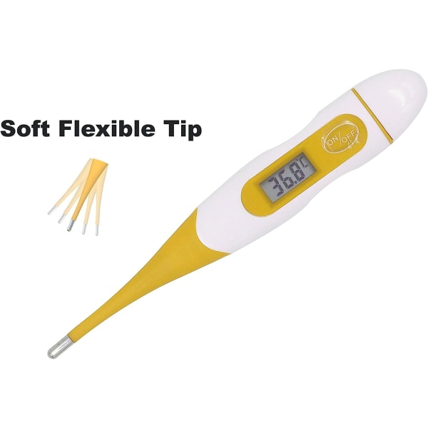 BabyMad Digital CENTIGRADE termometer exakt till 1/10:e grad för rektal, oral och axillär kroppstemperatur
