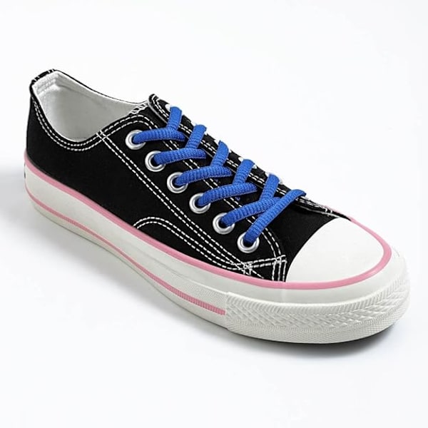 Ovale skolisser, 100 cm skolisser ovale til løbesko, basketballsko og sneakers - 1 par Navy blue