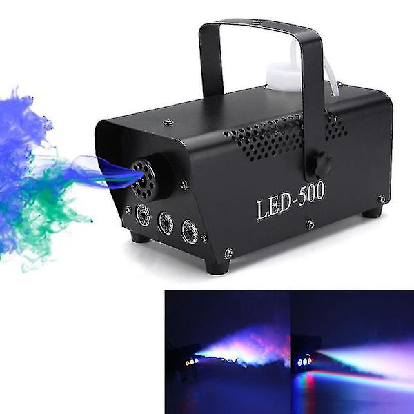 Led 500w Luftkolonne 12v Røykmaskin Trådløs Kontroll Tåkemaskin Tåkegenerator Scenetåke Ejektor Med Fjernkontroll For Sceneparty Ktv EU-plugg European regulations