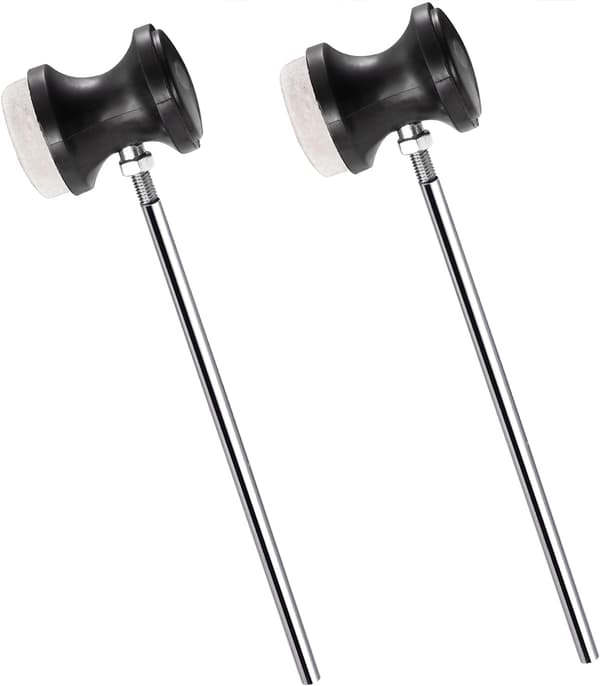 2-pak reversible basstrommepedal-slagere for basstrommepedal-slående med perkusjonstilbehør