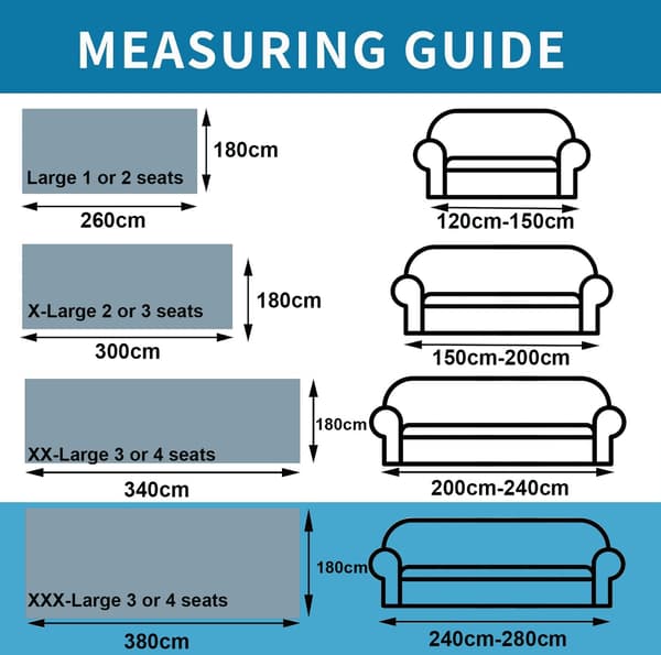 Sofabetræk Blødt Holdbart Vendbart Chenille Sofabetræk Sofabetræk Moderne Tern Universal Møbelbeskytter til 2-personers sofa, Sort, 180*260cm 180*260cm Black