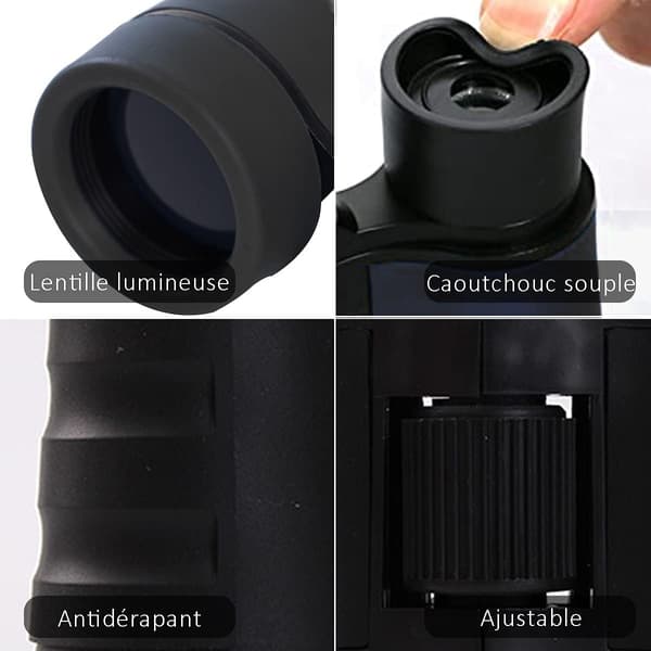 Barnkikare Kompakta Fällbara Minikikare Flickor Pojkar Present Black