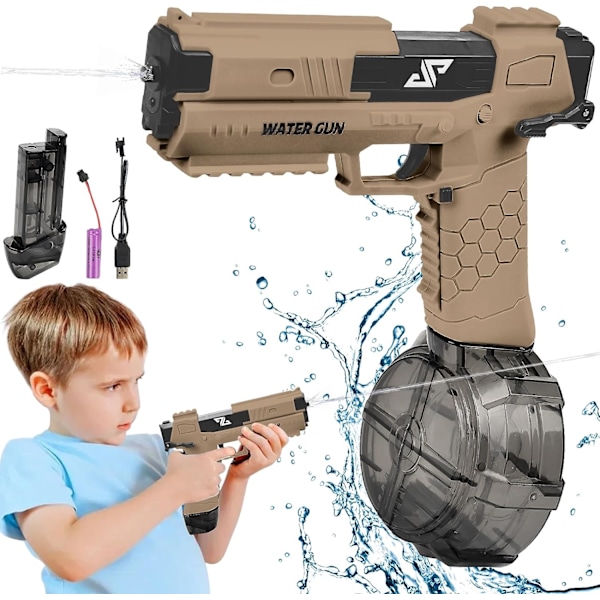 Elektrisk vattenpistol för vuxna barn, automatisk vattenpistol, automatisk vattenpistol, sommarvattensporter, vattenleksaker