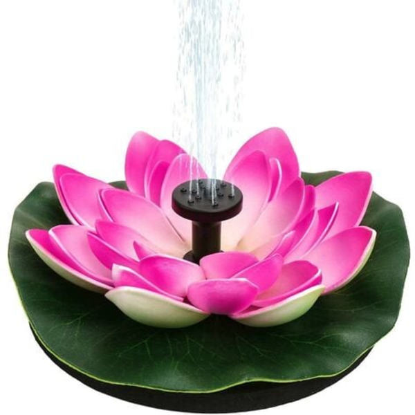 Vesi­lilja/Lotus­sammal­kukka­aurinko­suihku­pumppu­kelluva­allas­esitelty­lotus­aurinko­vesi­ulko­koriste­patio­puutarha­allas