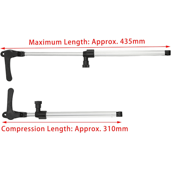 Caravan Vindue Dæmper, Aluminiumlegering 310-435mm 1 Par Autocamper Vindusstøttestænger til Autocamper Trailere