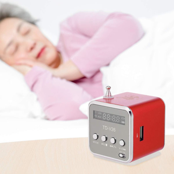 3,5 mm trådbunden mini bärbar högtalare MP3-spelare FM-radio musikförstärkare stöd TF-kort U-disk högtalare passar för DVD mobiltelefon bärbar