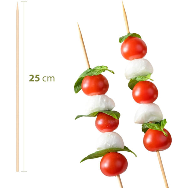 100 kappaleen pakkaus, bambuisia grillivartaita, bambuvartaita, grillivartaita, grilli, juhlat, cocktail, koko 4mm x 25cm.